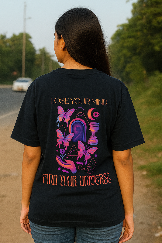 Unisex Oversized T-Shirt - Find Your Universe tag0